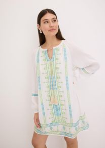 Minikleid, weiß, Größe 40, Viskose, bonprix