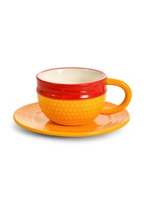 Tazza con sottobicchiere Cappello di paglia Luffy - One Piece
