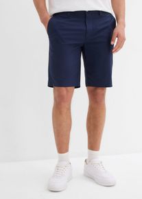 Stretch-Chino-Bermuda (2er Pack) Regular Fit, blau, Größe 56, mit Baumwolle, bonprix