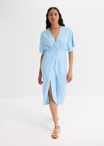 Tunika-Kleid aus Crinkle - blau - Größe 40 - Viskose- bonprix