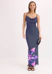 Farbiges Wickelkleid, blau, Größe 40, bonprix