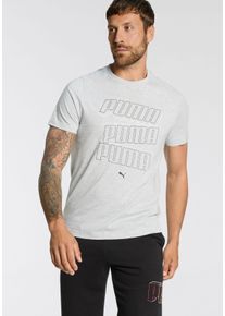 Puma T-shirt ESS LOGO LAB HOG TEE heren t-shirts maat L grijs