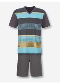 Herren Shorty in anthrazit-bedruckt ,Größe 44/46, Witt, 100% Baumwolle