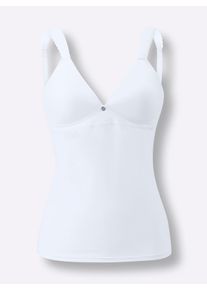wäschepur Dames Behahemd zonder beugel in wit ,maat 100A, Witt, 82% Polyamide, 18% Elastan