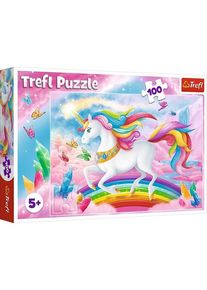 Trefl Puzzle - Into the crystal world of unicorns (100 pieces) Boden
