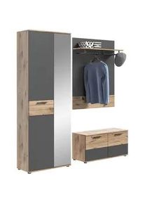 Mid.you Garderobe , Holzwerkstoff , 3-teilig , 175x200x38 cm , FSC Mix , Garderobe, Garderoben-Sets & Garderoben-Serien