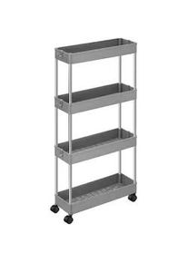 Xxxl Servierwagen , Grau , Metall, Kunststoff , 42x86x14.4 cm , Esszimmer, Servierwagen