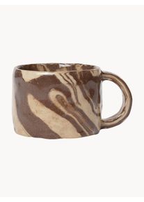 ferm LIVING Ręcznie wykonany kubek Ryu Brązowy S 11 x W 6 cm, 200 ml
