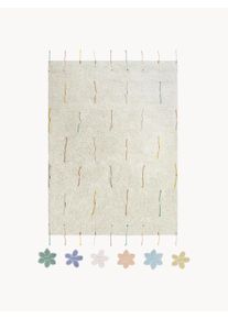 Lorena Canals Tapete para crianças lavável Wildflowers Multicolor Algodão L 120 x C 160 cm (tamanho S)