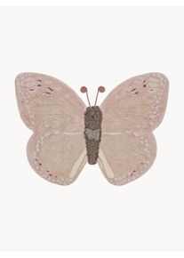 Lorena Canals Tapete para crianças artesanal lavável Baby Butterfly Rosa choque Algodão L 90 x C 120 cm (tamanho XS)