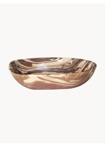 ferm LIVING Ręcznie wykonana miska do serwowania Ryu Brązowy S 28 x W 5 cm