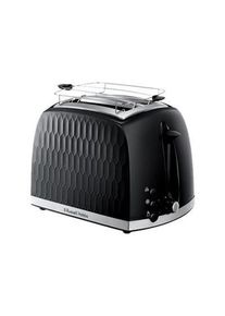 Russell Hobbs Toaster Honeycomb Black 2 Slice