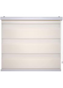 Liedeco Doppelrollo »DUO-Rollo mit 20 cm Streifen«, Lichtschutz, mit Bohren, im Fixmaß