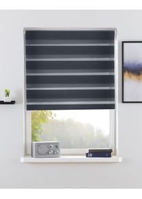 my home Doppelrollo »MARANO«, Lichtschutz, ohne Bohren, freihängend, im Fixmaß, Rollo mit Klemmträger