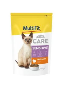 MultiFit Care Trockenfutter Katze, Adult, Sensitive, Truthahn 750 g