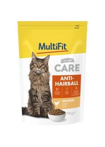 MultiFit Care Trockenfutter Katze, Adult, Anti Hairball, Huhn 750 g