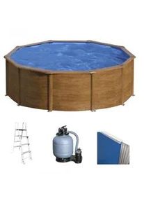 GRE Pacific rund Ø460 x 120 cm - oberirdischer Stahlpool
