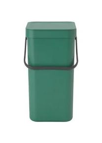 Brabantia Abfalleimer , Grün , Kunststoff , 12 l , 20x35.1x24.9 cm , Haushalt & Kleinelektro, Reinigung, Mülleimer & Abfallsammler