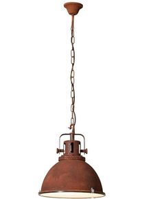 Brilliant Jesper LED Pendelleuchte Deckenleuchte E27 60W 1-flammig rund dimmbar rost