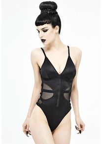 Devil Fashion - Phantasmagoria - Strój kąpielowy - czarny - M/L - 80% poliester, 20% elastan,Syntetyki