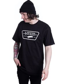Vans - Full Patch Black/White - T-shirt - svart - XXL - 100% bomull