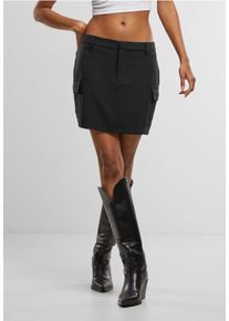 Urban Classics - Ladies Short Patched Pocket Black - Kjol