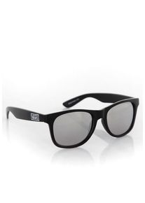 Vans - Spicoli 4 Shades Matte Black/Silver Mirror - Okulary przeciwsłoneczne - czarny - Onesize - 100% PCV