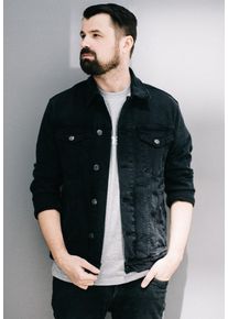Ironnail - Neil Denim Black - Kurtka jeansowa - czarny - XL - 99% bawełna, 1% elastan,Dżinsowa