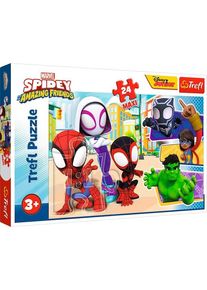 Trefl Puzzle - Spidey and his Amazing Friends - Spidey and his Friends (24 Maxi pieces) Boden