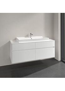 Villeroy & Boch Villeroy und Boch Collaro Waschtischunterschrank C09200DH 140x54,8x50cm, Waschtisch mittig, Glossy White