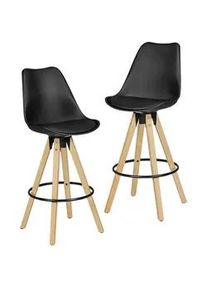 Wohnling Barhockerset 'WL5.046' , 2 - er Set , schwarz