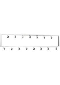 Wandgarderobe Wohnling ca. 80x20x4 cm Silberfarben