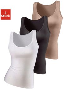 Dames Onderhemd in beige, zwart, wit ,maat 32/34, WITT, 95% Polyamide, 5% Elastan