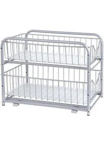 Xxxl Servierwagen , Silberfarben , Metall , 36.5x31.5x21 cm , Esszimmer, Servierwagen