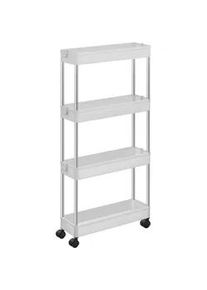Xxxl Servierwagen , Weiß , Metall, Kunststoff , 42x86x14.4 cm , Esszimmer, Servierwagen