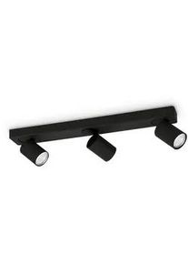 Ideal Lux Led-Deckenleuchte , Schwarz , Metall , F , 12.5x12.5x54 cm , Lampen & Leuchten, Leuchtenserien