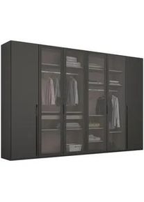 Novel Drehtürenschrank , Graphitfarben , Metall , 13 Fächer , 301x235x60 cm , Blauer Engel, Goldenes M, Made in Germany , Typenauswahl, in verschiedenen Größen erhältlich , Schlafzimmer, Komplette Schlafzimmer und Serien, Schlafzimmerserien