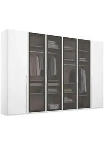 Novel Drehtürenschrank , Weiß , Metall , 13 Fächer , 301x235x60 cm , Blauer Engel, Goldenes M, Made in Germany , Typenauswahl, in verschiedenen Größen erhältlich , Schlafzimmer, Komplette Schlafzimmer und Serien, Schlafzimmerserien