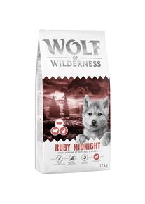 Wolf of Wilderness Junior « Ruby Midnight » bœuf, lapin – sans céréales pour chiot – 12 kg
