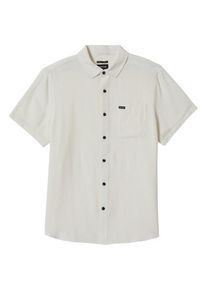 Brixton Charter Organic Cotton Linen S/S Overhemd Heren (XXL |grijs)