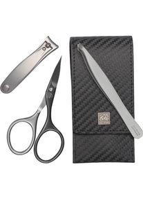 ERBE® ERBE Manicure-etuis Zaketui carbon MAN, 3-delig Make-Up Tas Heren