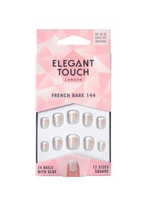 Elegant Touch Kunstnagels Natural French 144 Bare Extra Short Nagels Dames