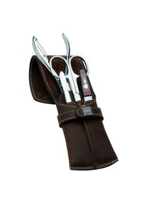 ERBE® ERBE - Maniküre Set Taschen-Etui mit Stecklasche Serie Mountain Bear, braun, 4-tlg. Kit manicure 1 pieces unisex