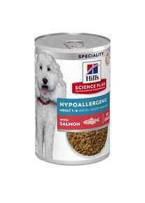 Hill's 12x363g Salmone Hypoallergenic Adult Hill's Science Plan secco cani