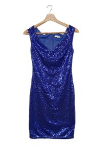 Goddiva Evening Dress Women, Size 36, blue, polyester