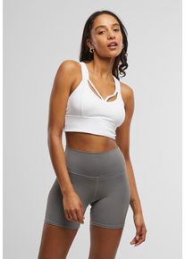 Urban Classics Ladies Sports Bra crossed ' ' Damen weiß Größe 90