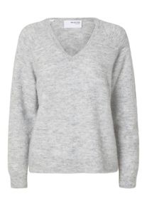 Selected Femme Dames Trui 'Lulu' lichtgrijs S