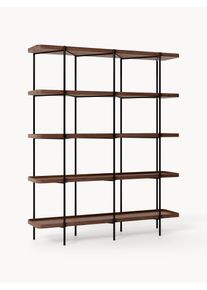 Regał z drewna Renee Brązowy Drewno, Metal S 150 x W 181 cm | Westwing Collection