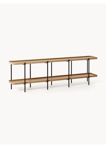 Regał z drewna Renee Beżowy Drewno, Metal S 200 x W 60 cm | Westwing Collection