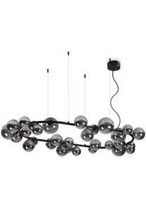 Ideal Lux Hängeleuchte , Schwarz , Metall, Glas , F , 40 cm , Lampen & Leuchten, Innenbeleuchtung, Hängeleuchten, Pendelleuchten